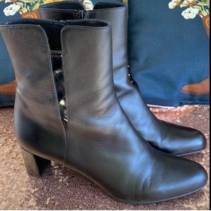 Stuart Weitzman Leather Ankle Booties